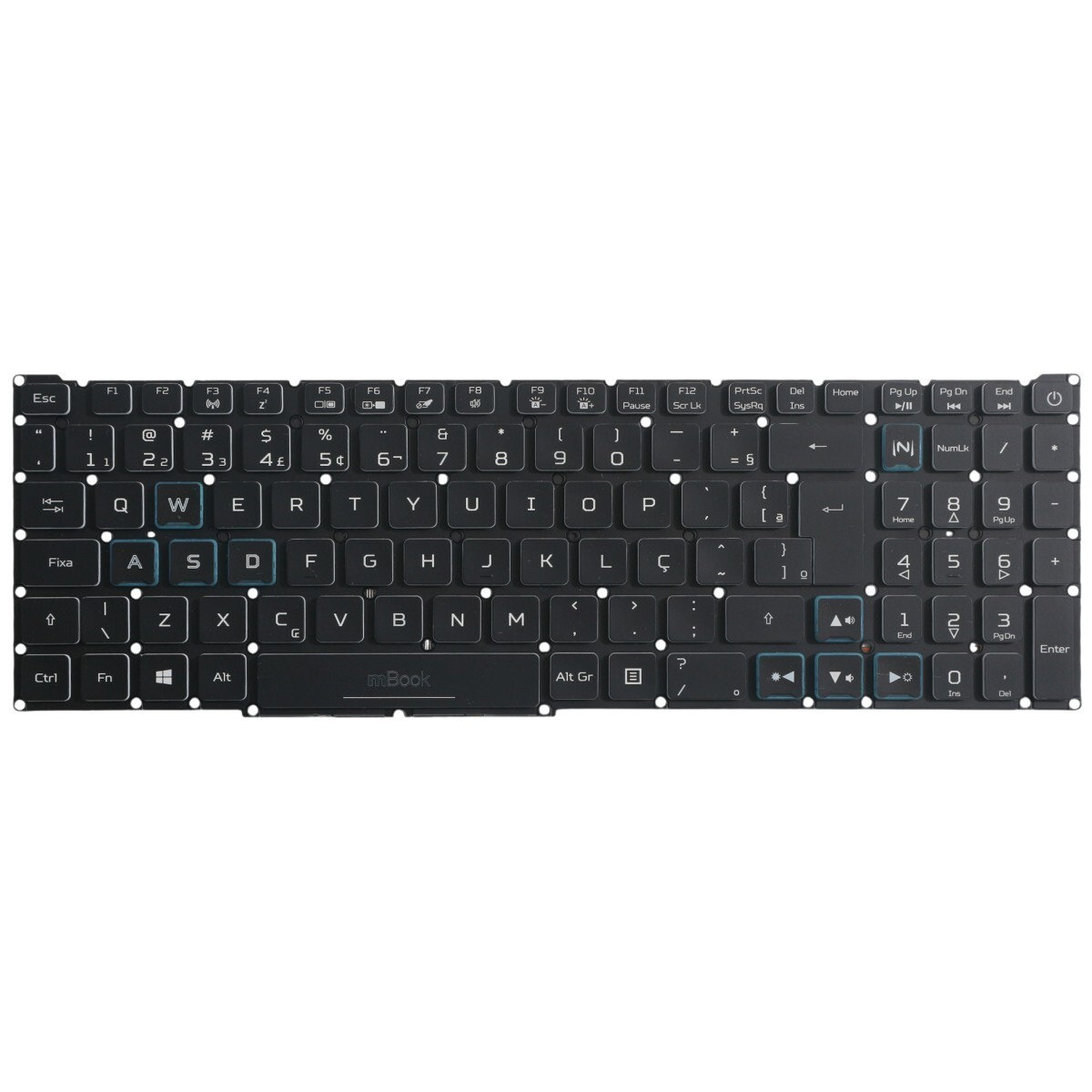 Teclado para Acer Predator Helios 300 PH315-52-79LT LED RGB, 