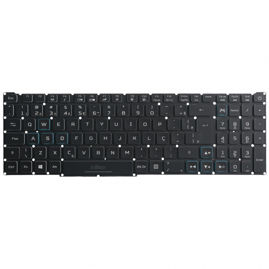 Teclado para note Acer Predator Helios 300 PH315-53 LED RGB