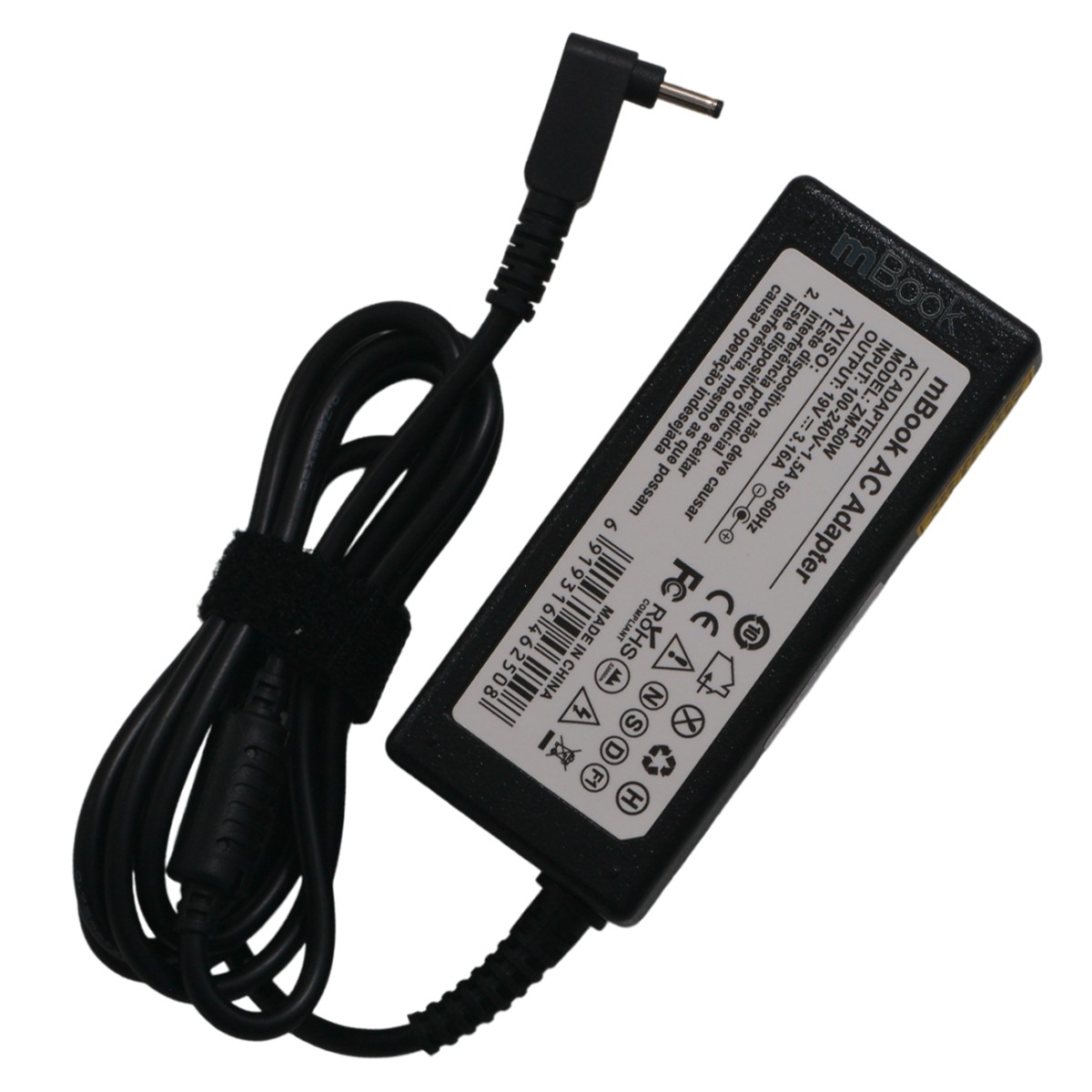 Fonte Carregador Ultrabook para Samsung 19v 3.16a 60w Novo, 