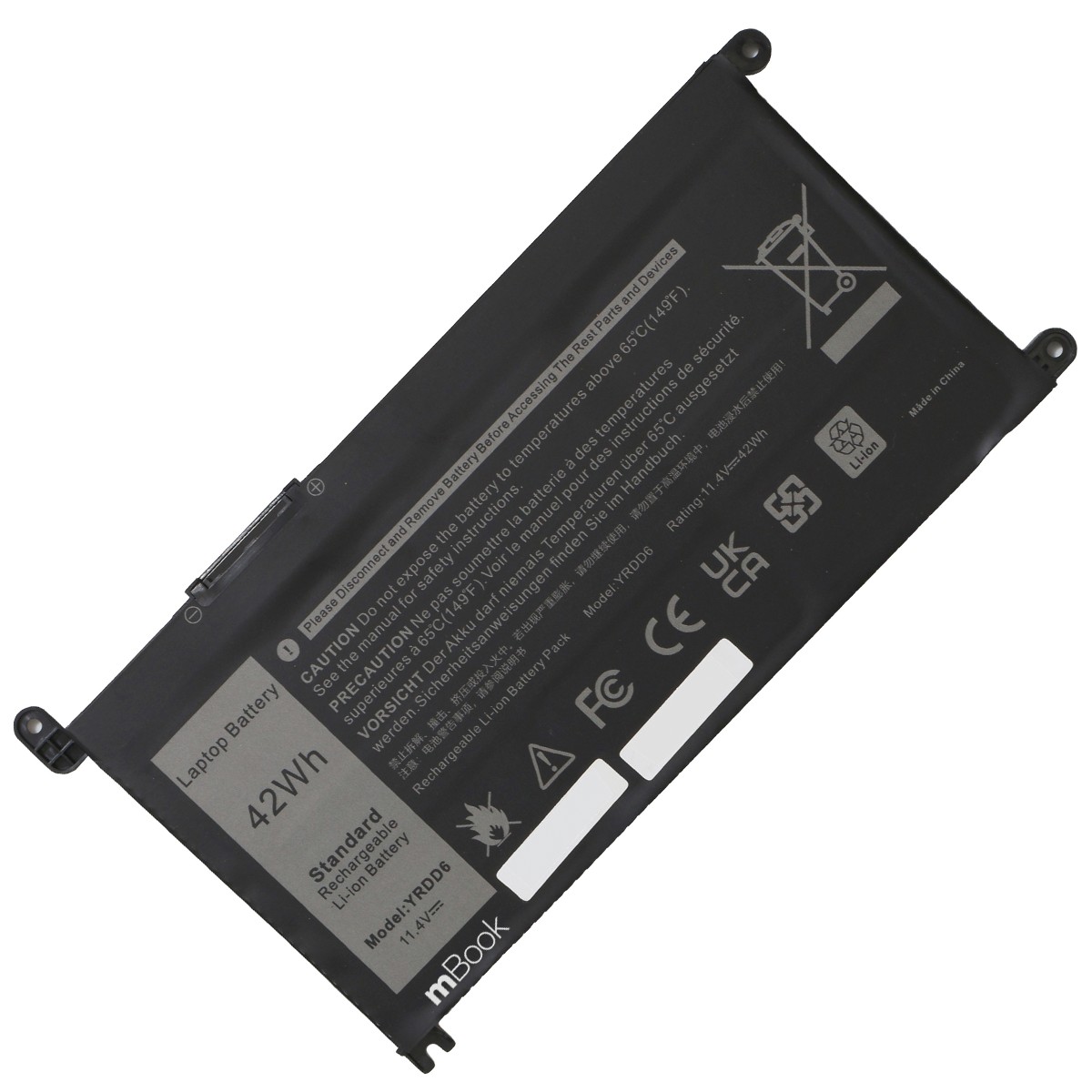 Bateria para Dell compatível com PN YRDD6