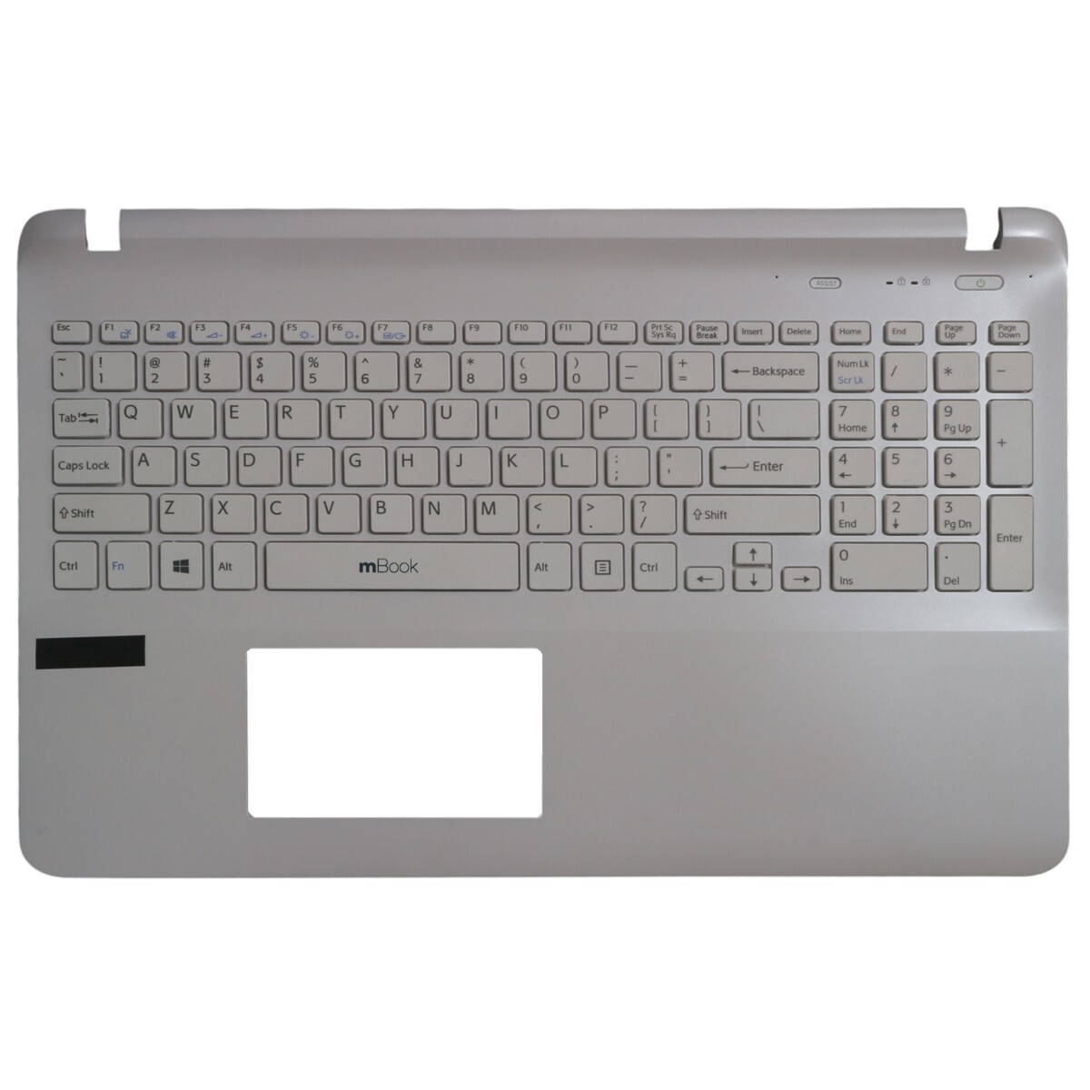 Carcaça Base Teclado para Sony VAIO SVF152C29L Branco, 