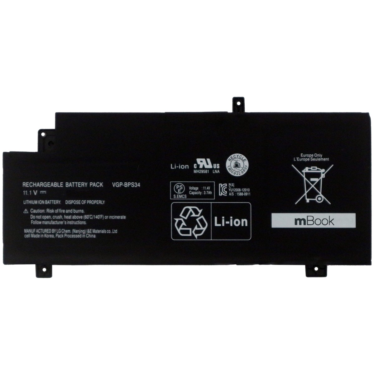 Bateria para Sony Vaio Vgp-bps34 A-1961-723-a, 