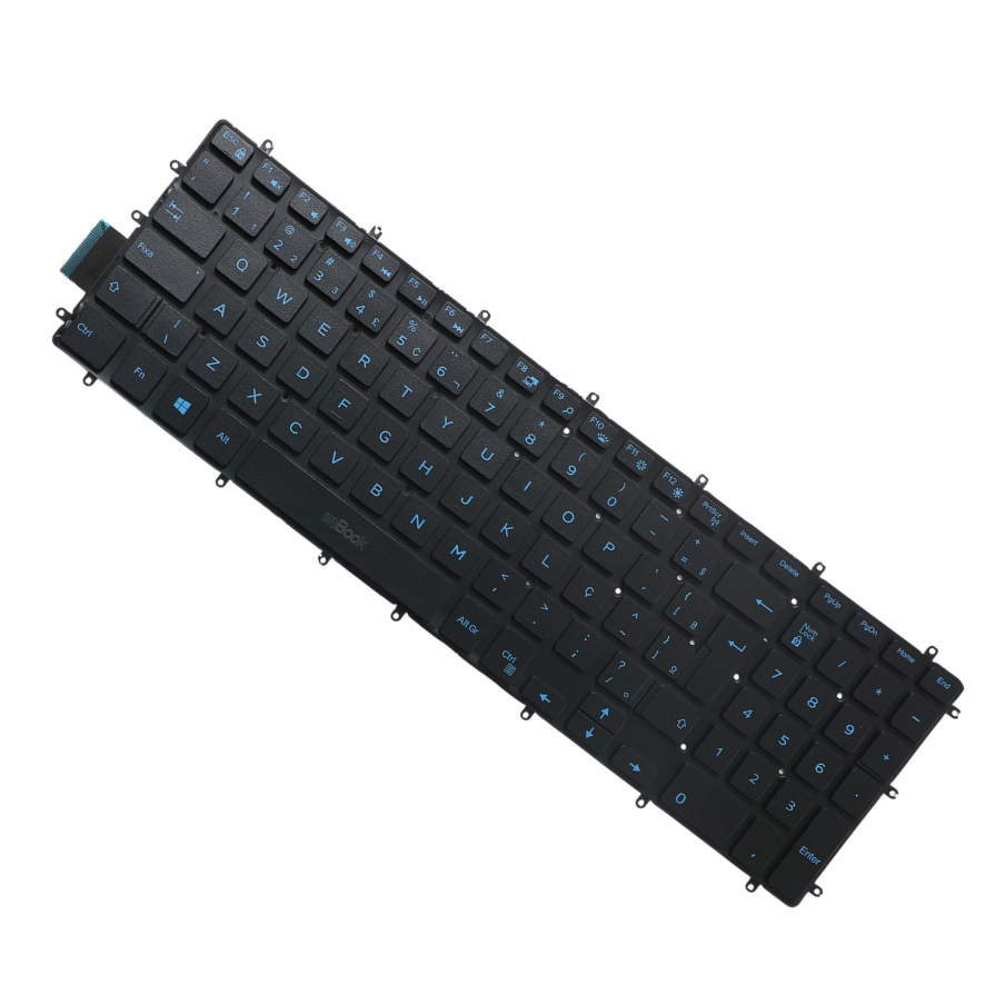 Teclado para notebook Dell Inspiron 7567 Azul Com LED