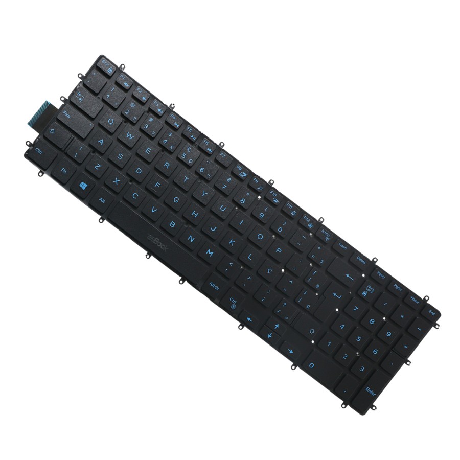 Teclado para notebook Dell PT1NY Azul Com LED