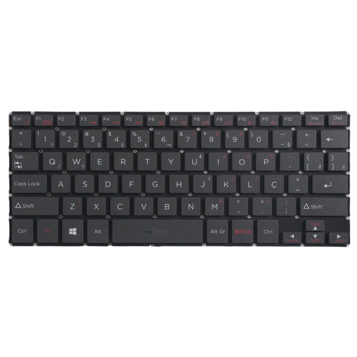 Teclado para Positivo Duo c464c BR com Ç, 