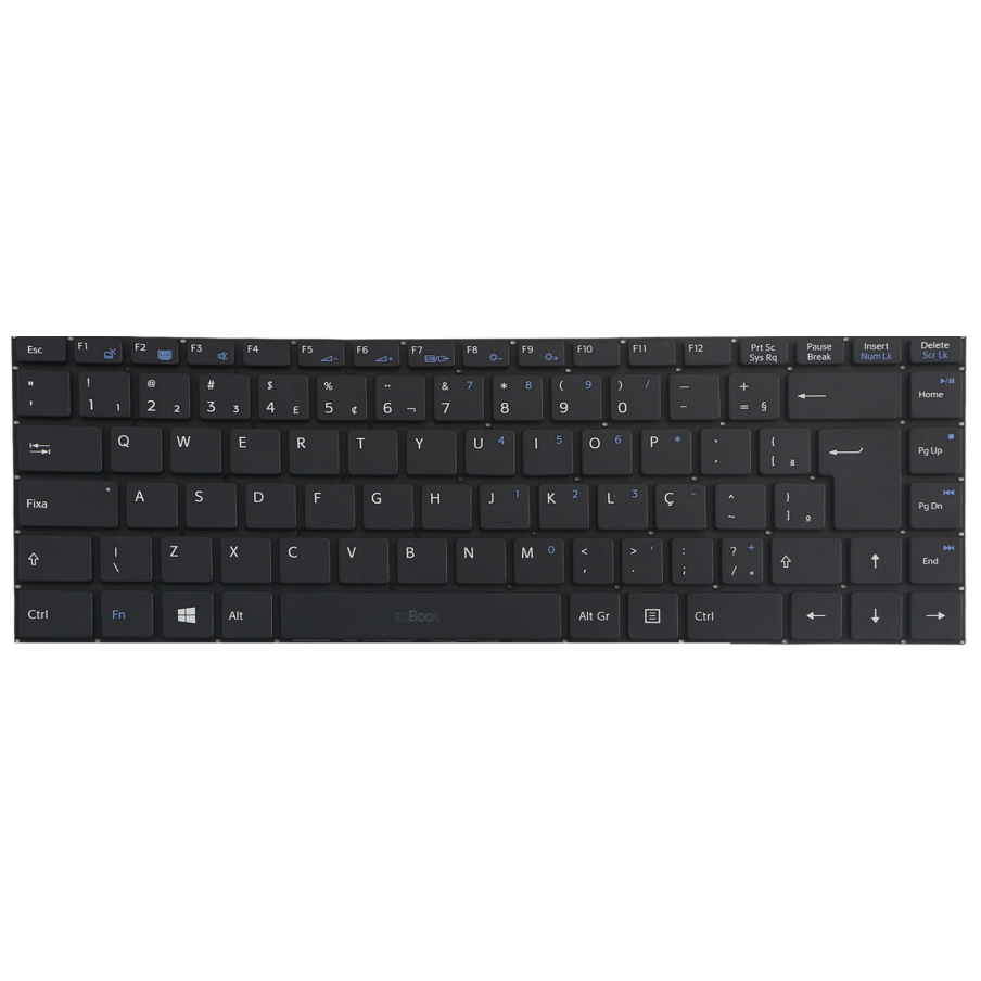 Teclado para notebook Vjfe43f11x BR com Ç