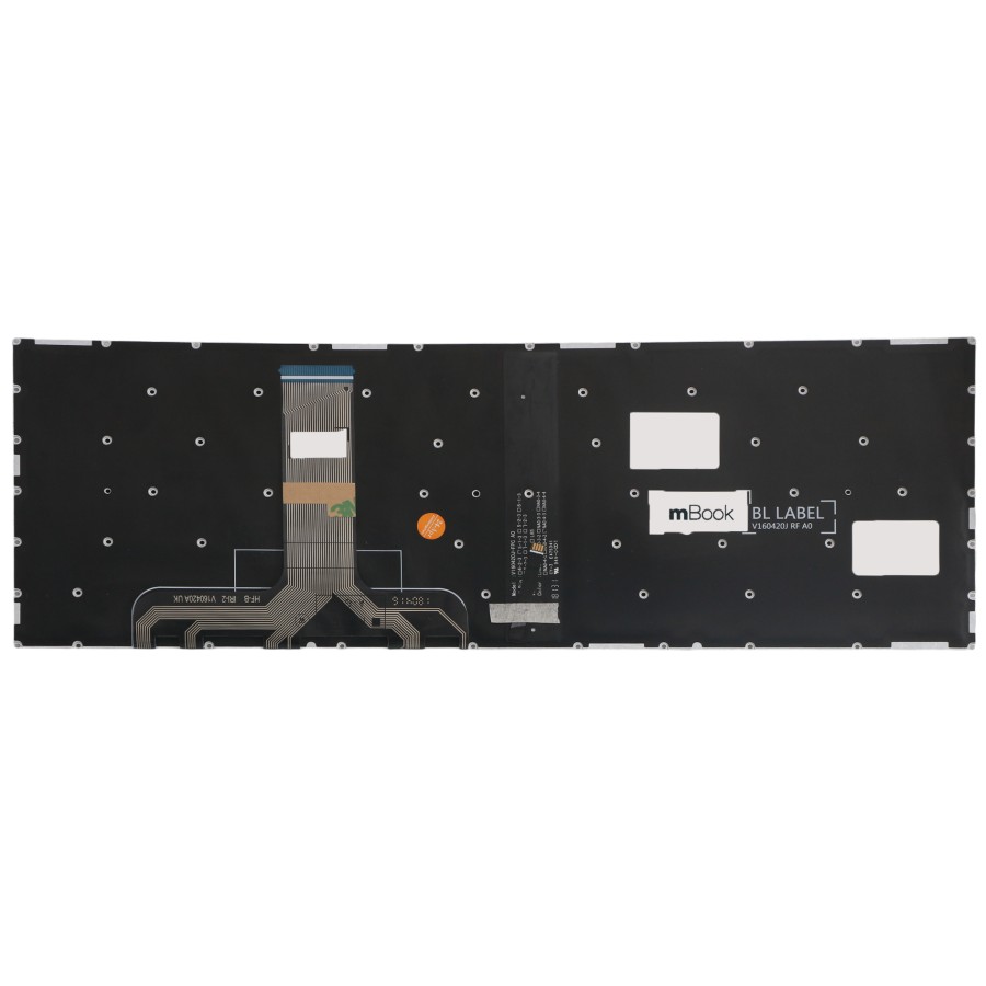 Teclado para Lenovo Y530-15ICH Led Branco