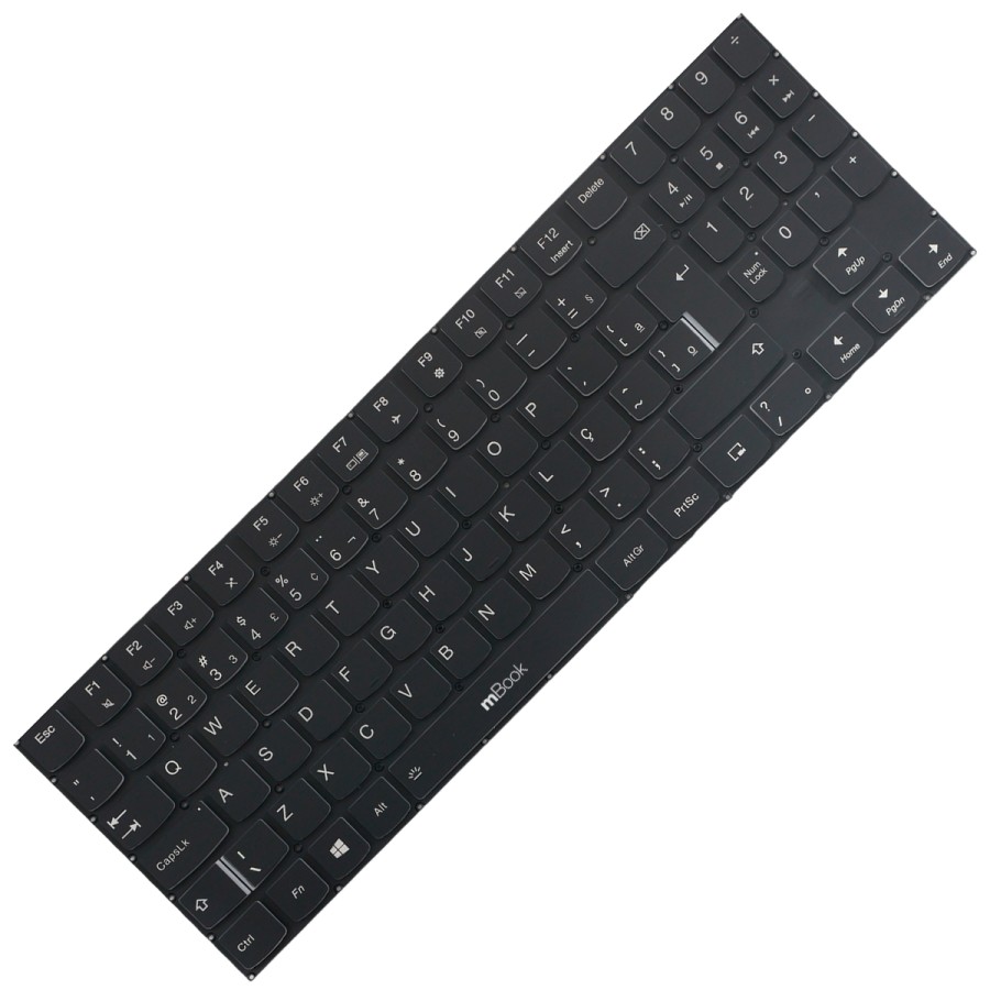 Teclado para Lenovo Y530-15ICH Led Branco