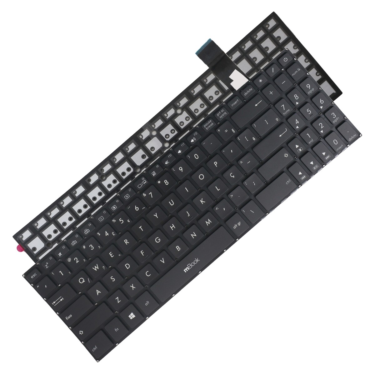 Teclado para notebook Asus YX570ZD Series BR com LED