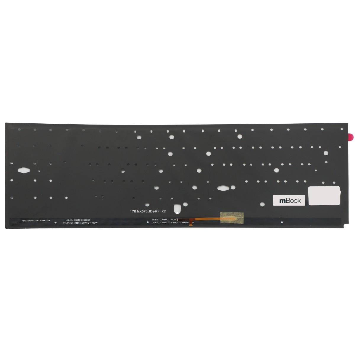 Teclado para Asus YX570UD Series BR com LED, 