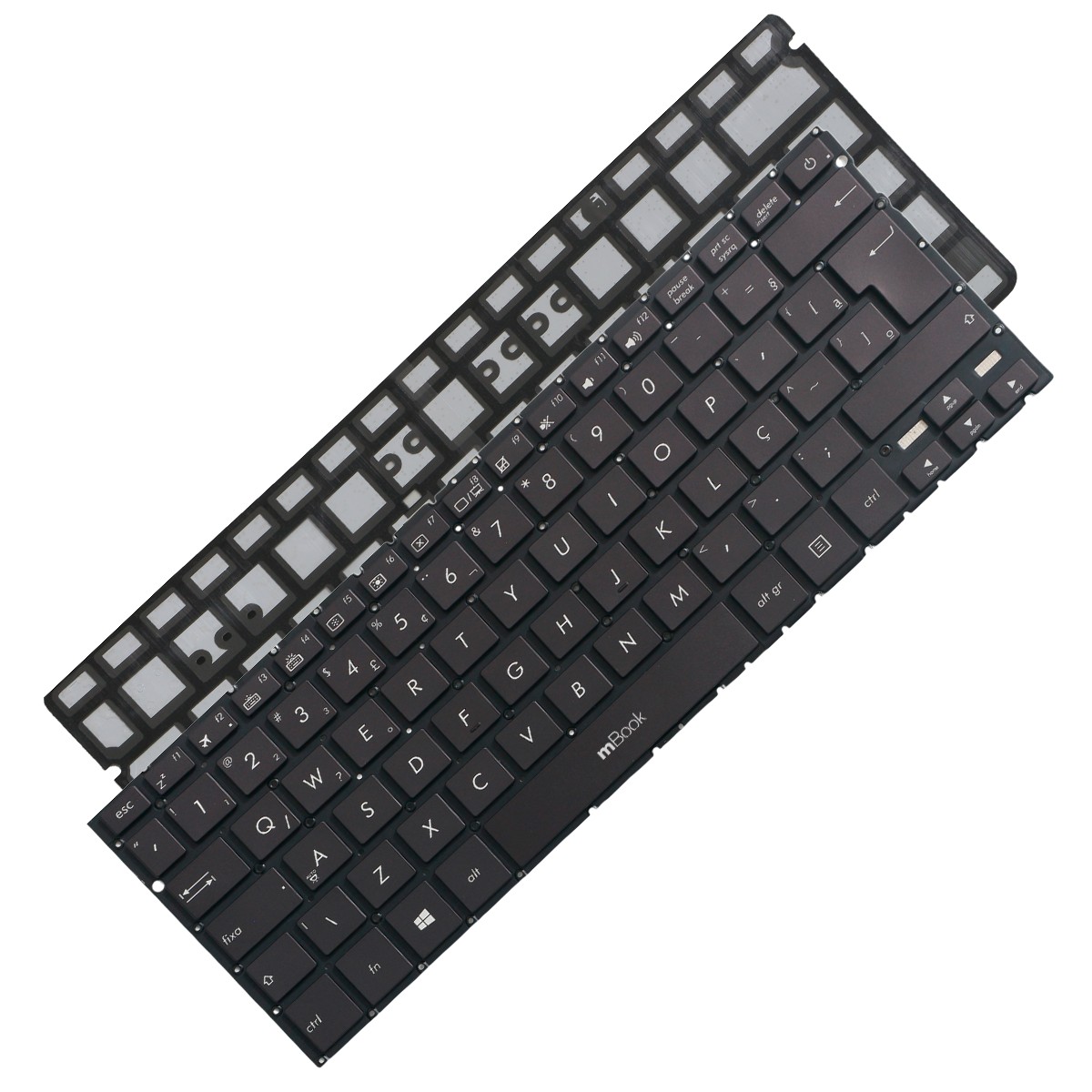 Teclado para Asus ZenBook UX330UA-AH55 BR c/ LED 3 parafusos Teclado para Asus ZenBook UX330UA-AH55 BR c/ LED 3 parafusos