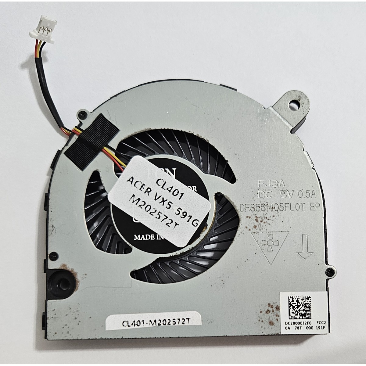 Cooler Fan Ventoinha de notebook para Acer Aspire VX5-591G-54PG Cooler Fan Ventoinha de notebook para Acer Aspire VX5-591G-54PG