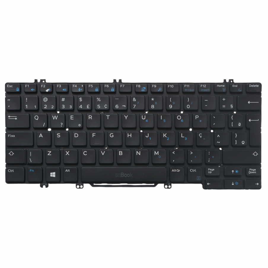 Teclado para Dell Latitude E5289 BR com Ç