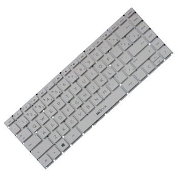 Teclado para HP Pavilion 14-BA010CA Branco BR, 