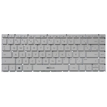 Teclado para HP Pavilion 14-BA018CA Branco BR, 