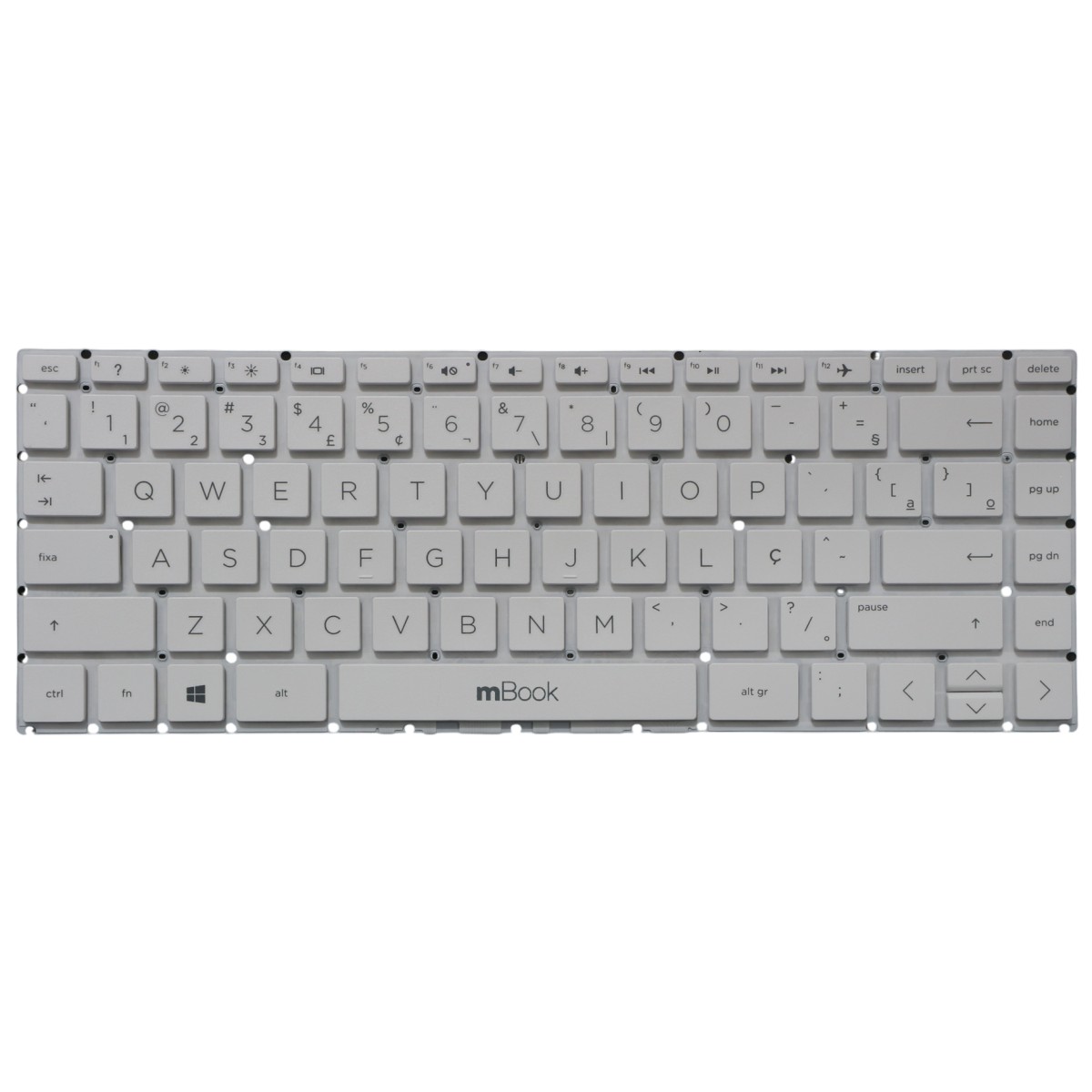 Teclado para HP Pavilion 14-BA057CL Branco BR, 