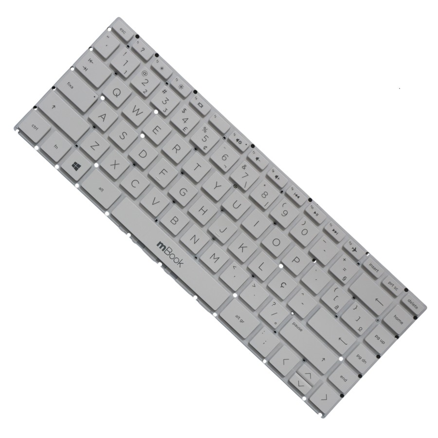 Teclado para HP Pavilion 14-BA114DX Branco BR, 