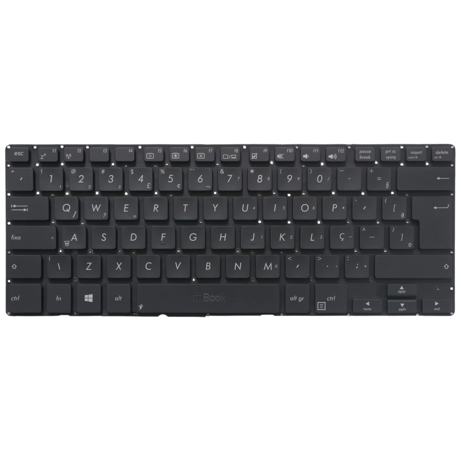 Teclado para Asus Pro BU400 BR ABNT2 Blk