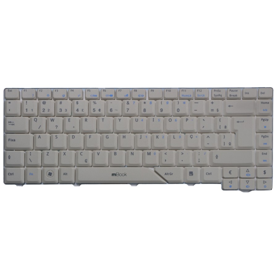 Teclado para Acer compatível com KB.INT00.038 Branco BR, 
