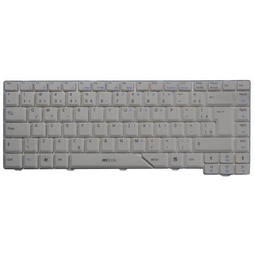 Teclado para notebook Acer Aspire 5720 Branco BR, 