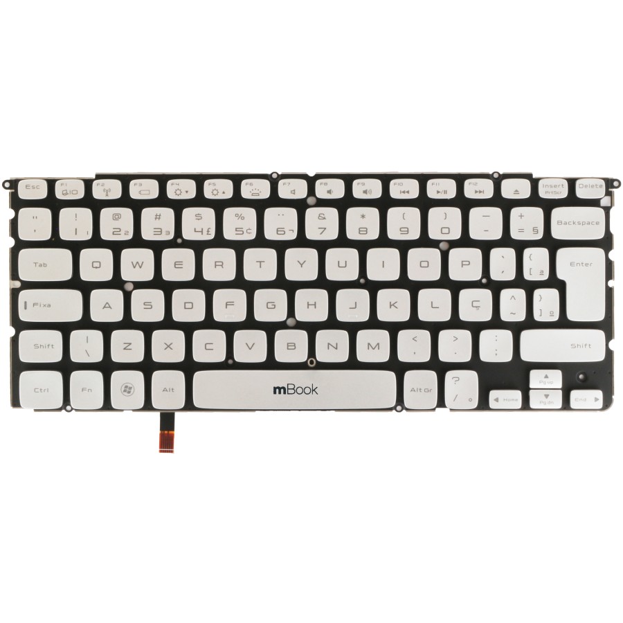 Teclado para notebook Dell P12F001 BR Ç