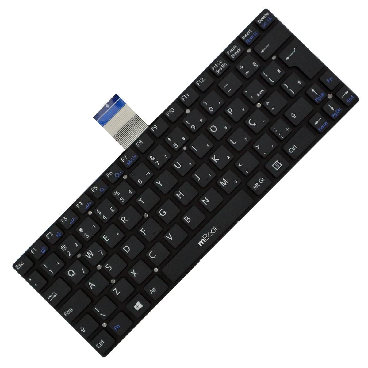 Teclado Para Netbook Sony Svt111a11x Svt11125cbs Preto Com Ç