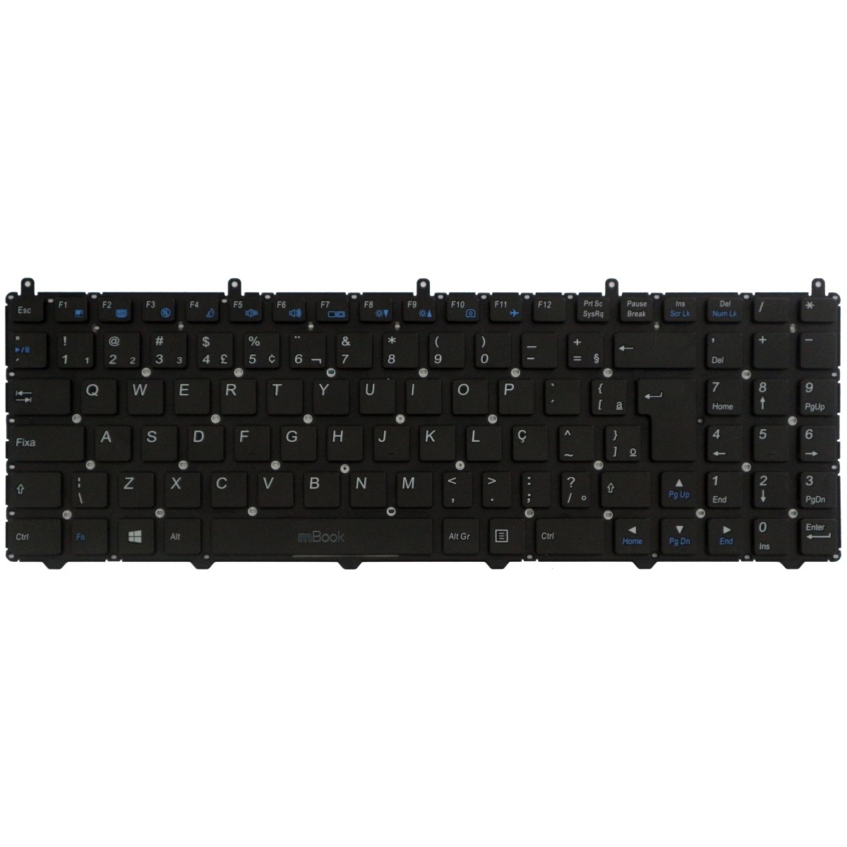 Teclado P Notebook Avell B155 Max B155 Fire Mp-12n73us-430, 