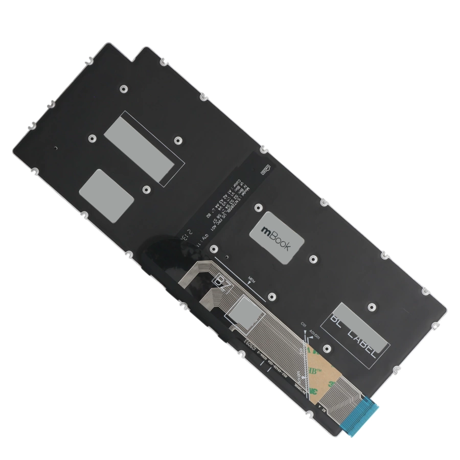 Teclado mBook para Dell 0cy6ywl BR Prata com LED