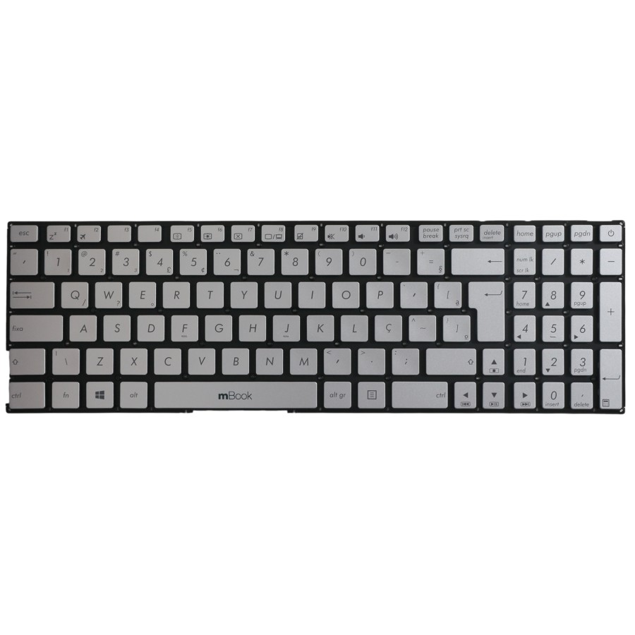 Teclado para Asus compativel com 0knb0-6707br00 Prata Br
