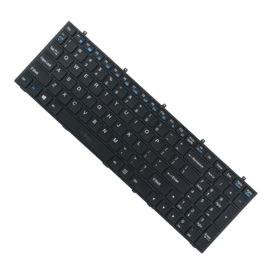 Teclado para notebook compatível com PN MP-13H83USJ430, 