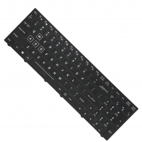 Teclado para Avell compatível com 1701057808m LED RGB, 