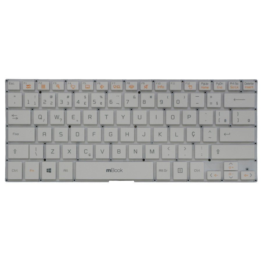 Teclado para LG LG 14U380 Branco Layout ABNT, 