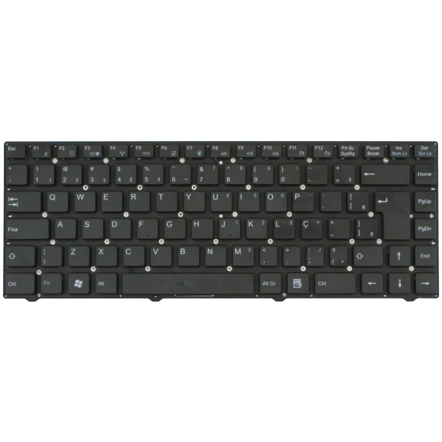 Teclado Notebooks Cce Win D35b XD345 Br Com Ç Preto