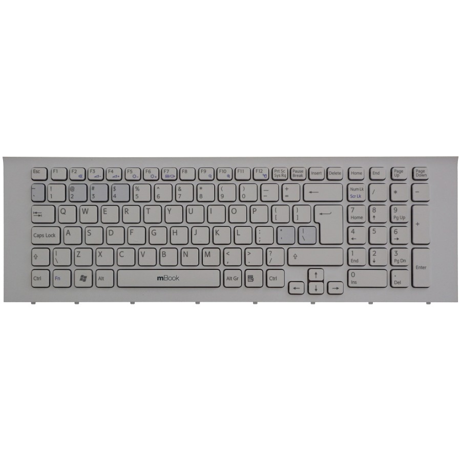 Teclado Sony Vaio Vpc-ec Vpcec Mp-09l26e0-8863 Branco