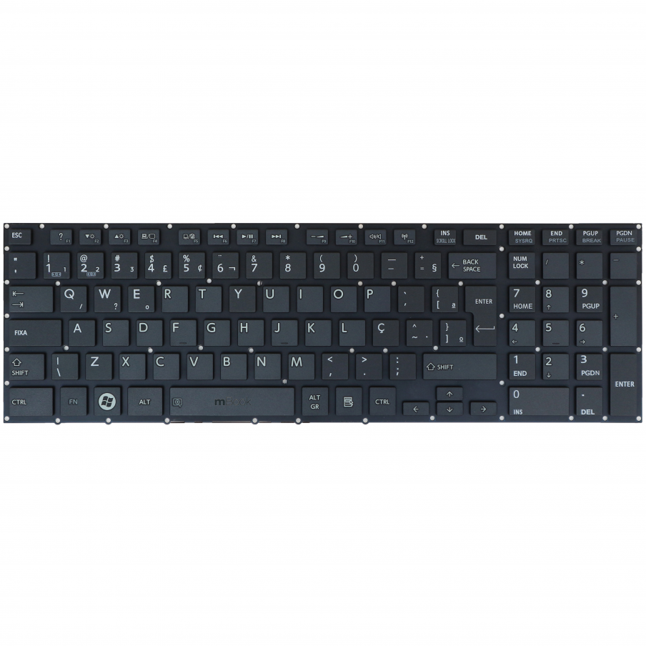 Teclado para Toshiba Satellite H000047400 H000047410 Br, 