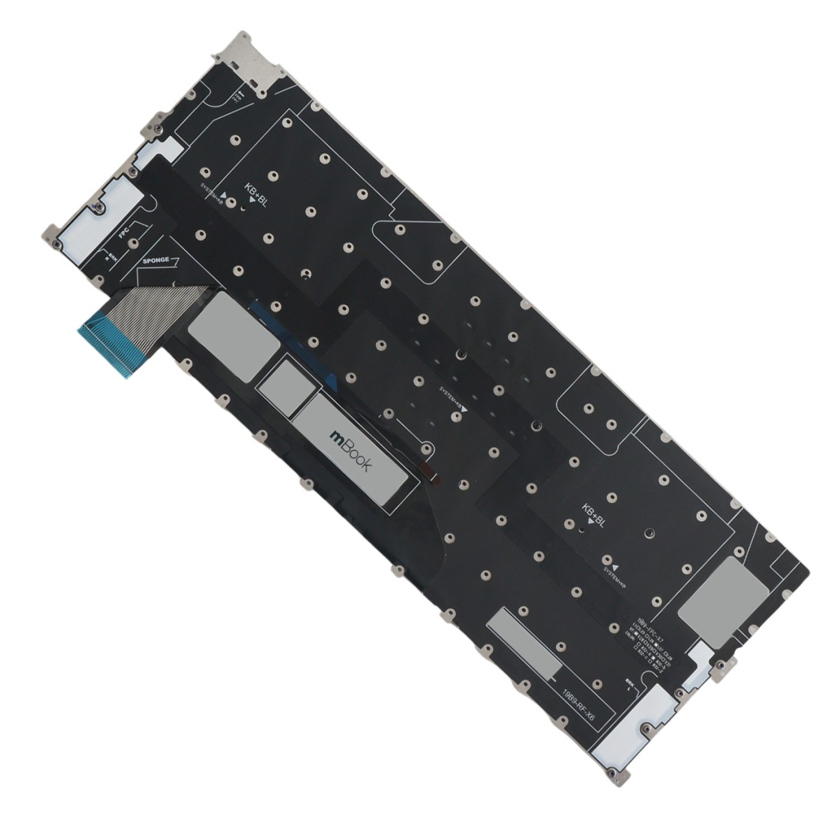 Teclado mBook para Dell pk132q12c44 BR com LED, 