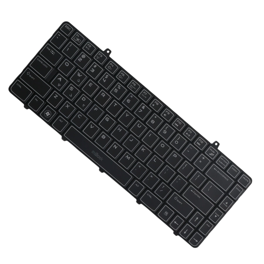 Teclado mBook para Dell compatível com v109002cs1 US Com LED