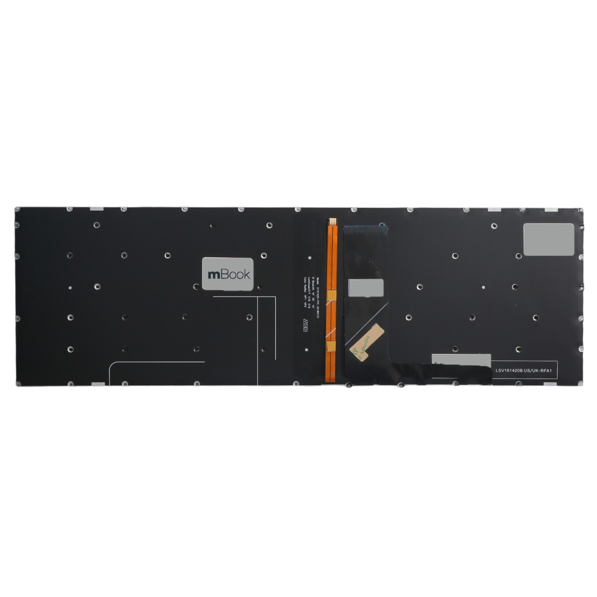 Teclado mBook para Lenovo IdeaPad 320-15AST 80XV BR com LED, 