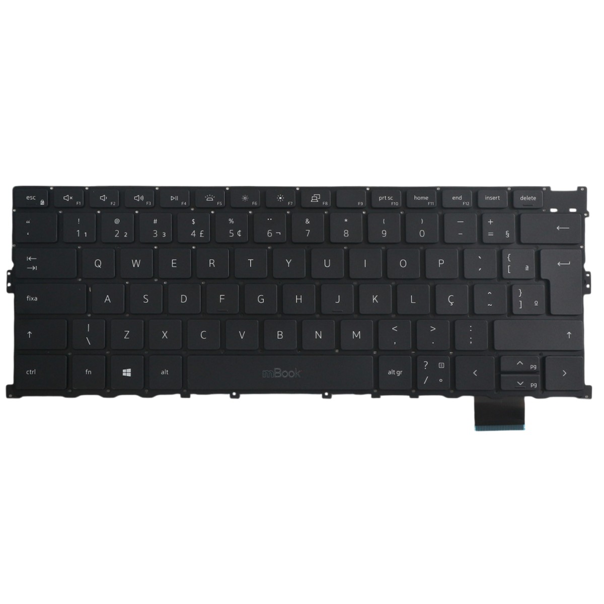 Teclado mBook para Dell 03jpw6, dlm19b9 BR com LED, 