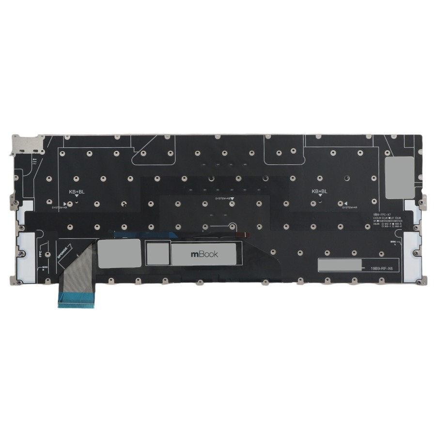 Teclado mBook para Dell 03jpw6, dlm19b9 BR com LED