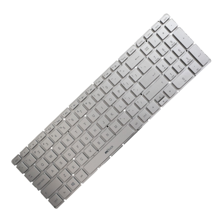 Teclado Para Hp Pavilion 15-aw050ca 15-au062nr Prata Com led, 