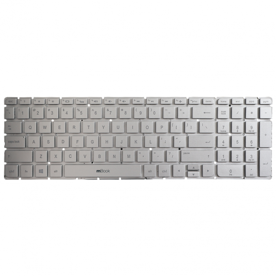 Teclado Para Hp Pavilion 17-g130nr 15-bk021nr Prata Com led