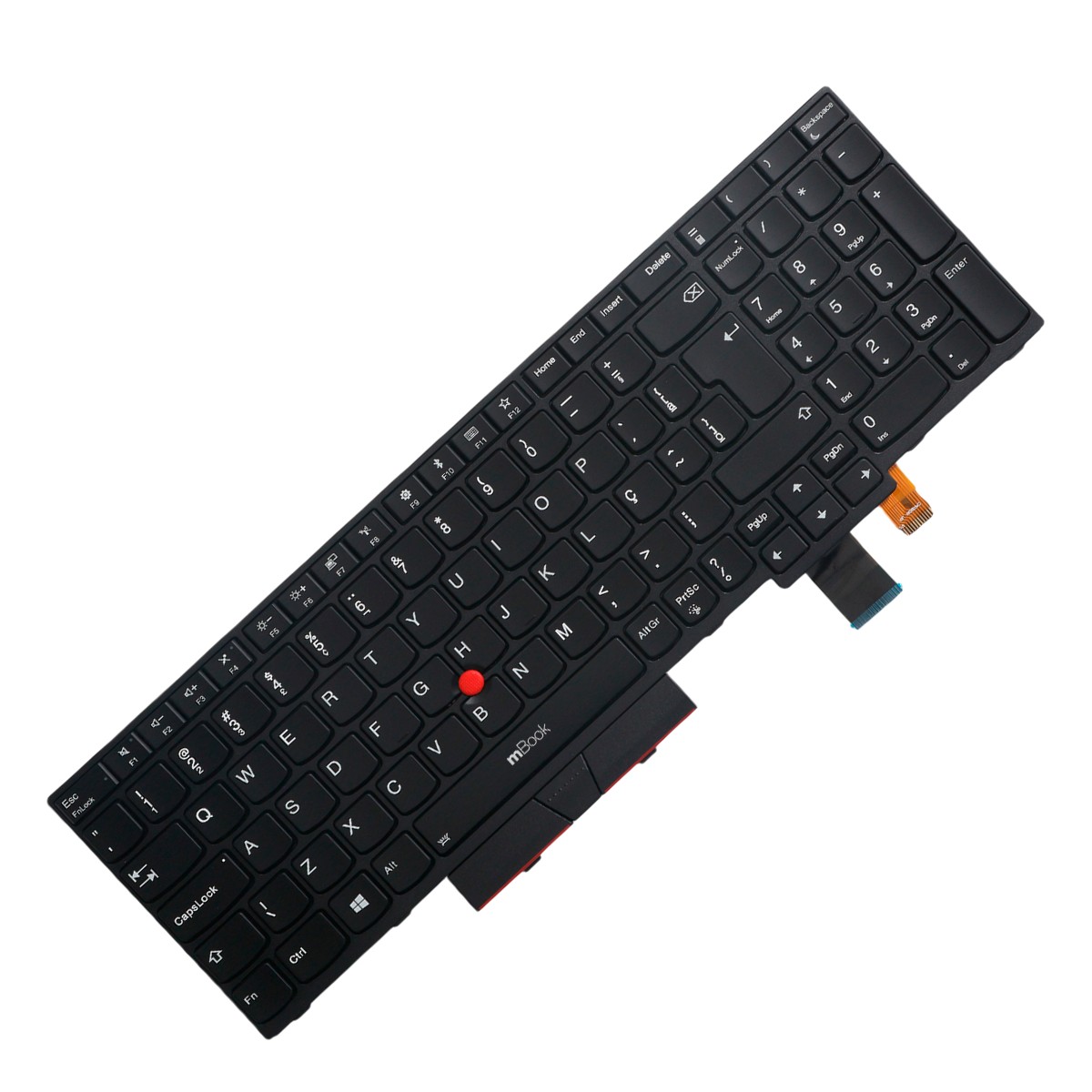 Teclado para Lenovo compatível com WIDNBL-106US BR com PS