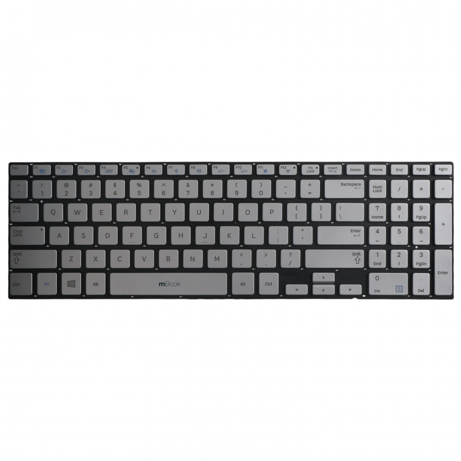 Teclado para Samsung NP770Z5E, 770Z5E US Prateado, 