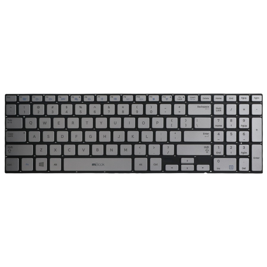 Teclado para Samsung NP880Z5E US Prateado, 