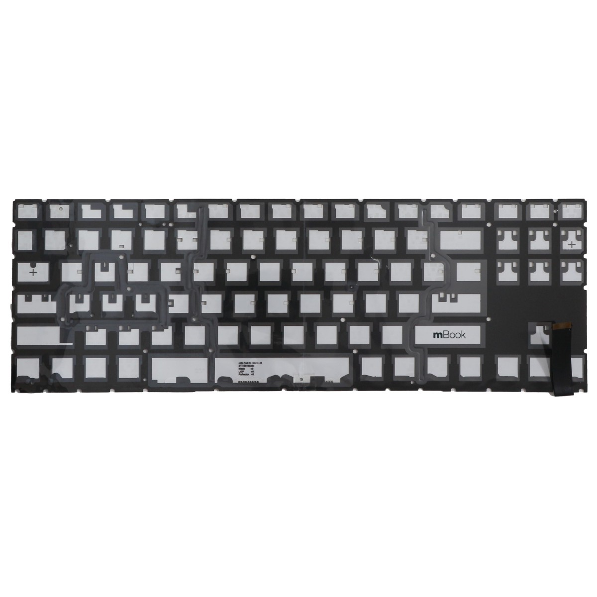 Teclado mBook para HP Omen 15-EN0010CA para processador AMD, 