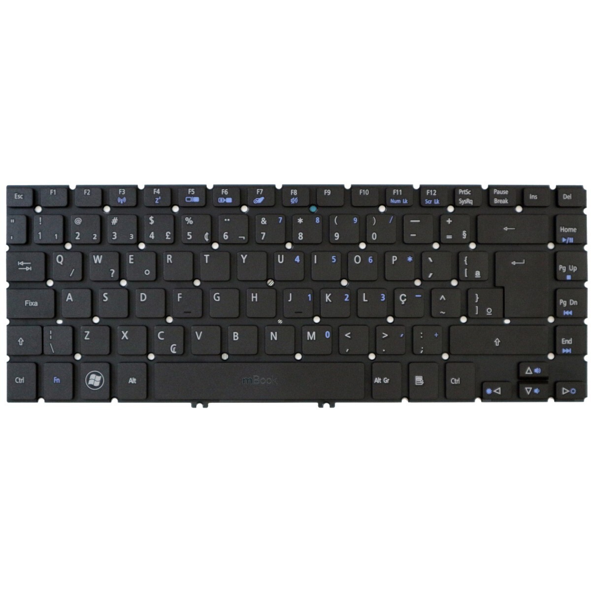 Teclado para Acer Nsk-r8bbq Aezk600010 9z.n9sbq.b1b Zqk, 