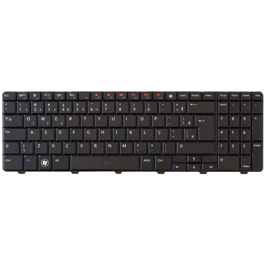Teclado Dell Inspiron 09gt99 09k55v 9gt99 90.4em07.s01 Br Ç