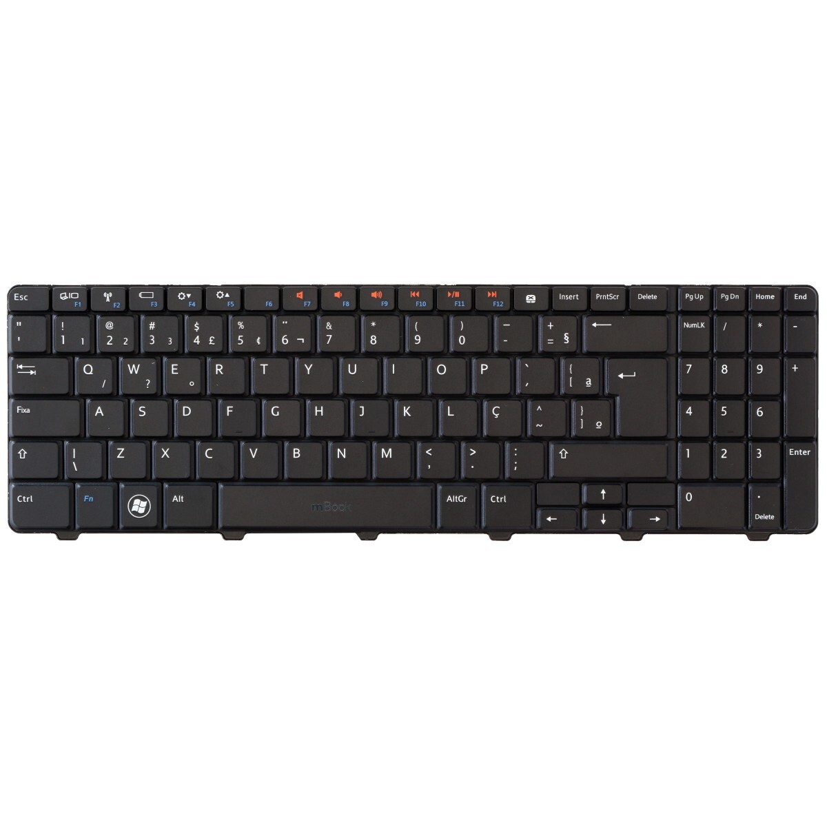 Teclado Dell Inspiron 9z.n4bsw.a0a Nsk- Drasn Nsk- Drasw Br, 