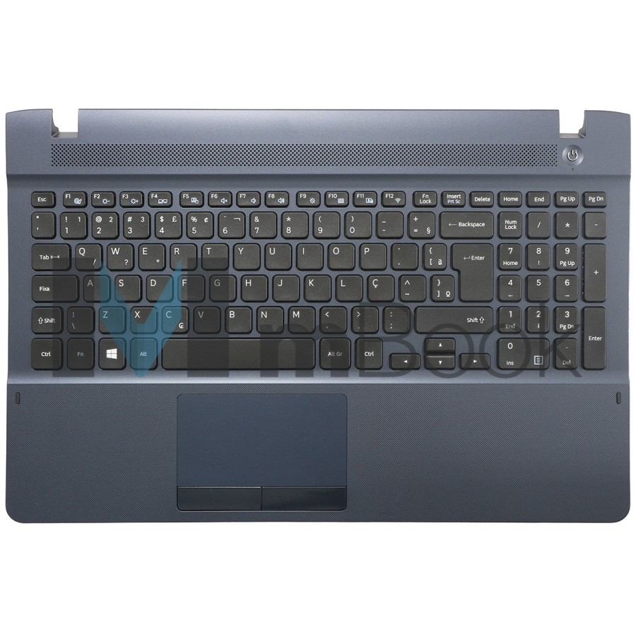 Teclado Palmrest Topcover p Samsung compatível c ba61-02253a, 